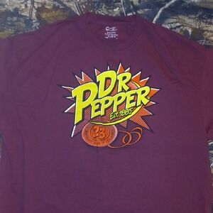 Maroon T-Shirt (Dr. Pepper)